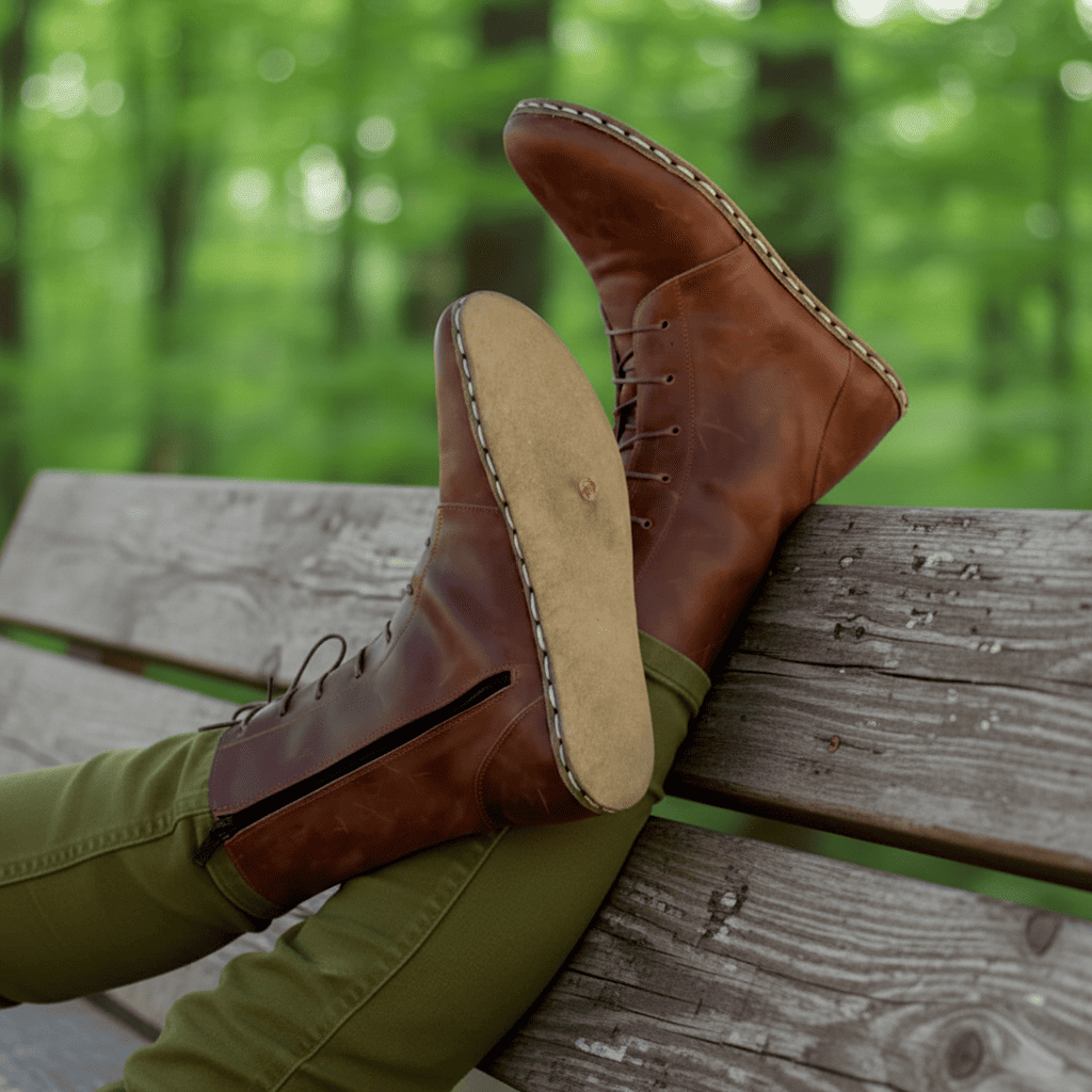 Barefoot Brown Ankle Boots Men
