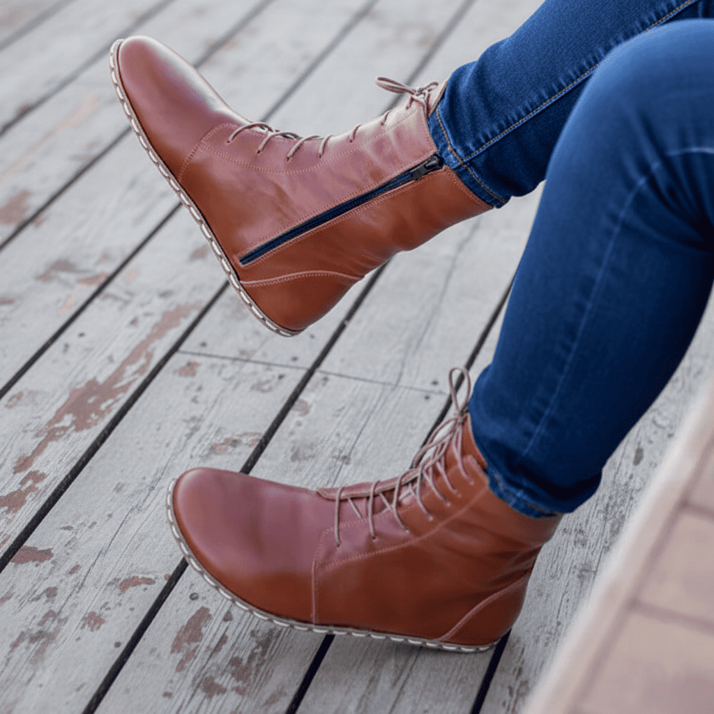 Barefoot Classic Brown Ankle Boots Men