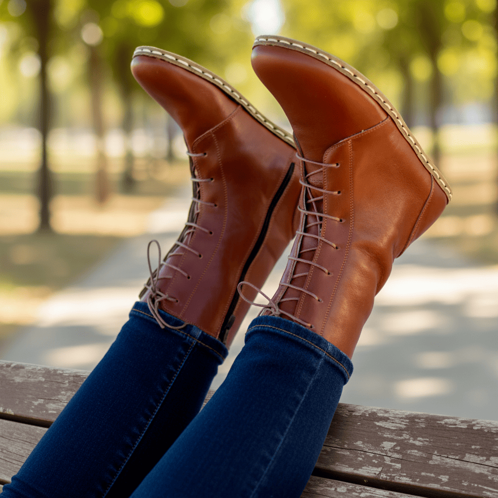 Barefoot Classic Brown Ankle Boots Men