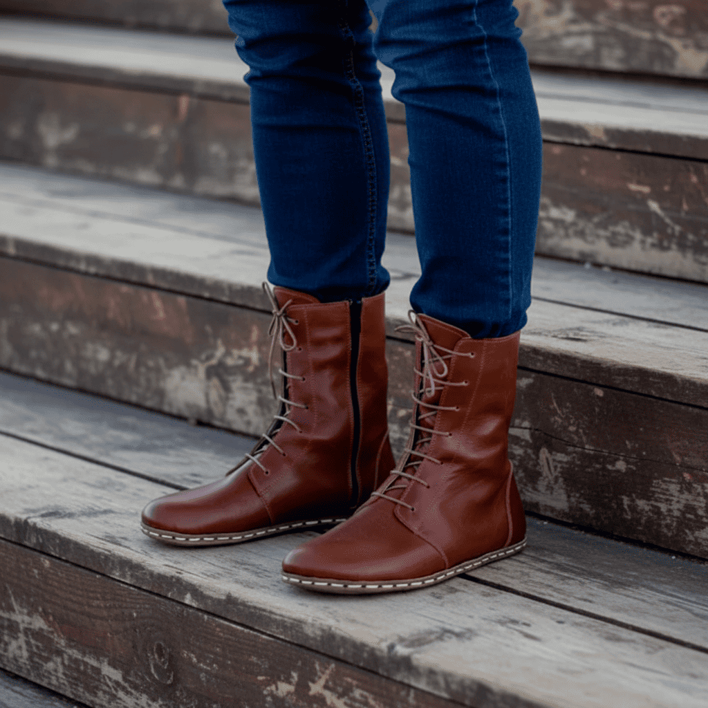 Barefoot Classic Brown Ankle Boots Men