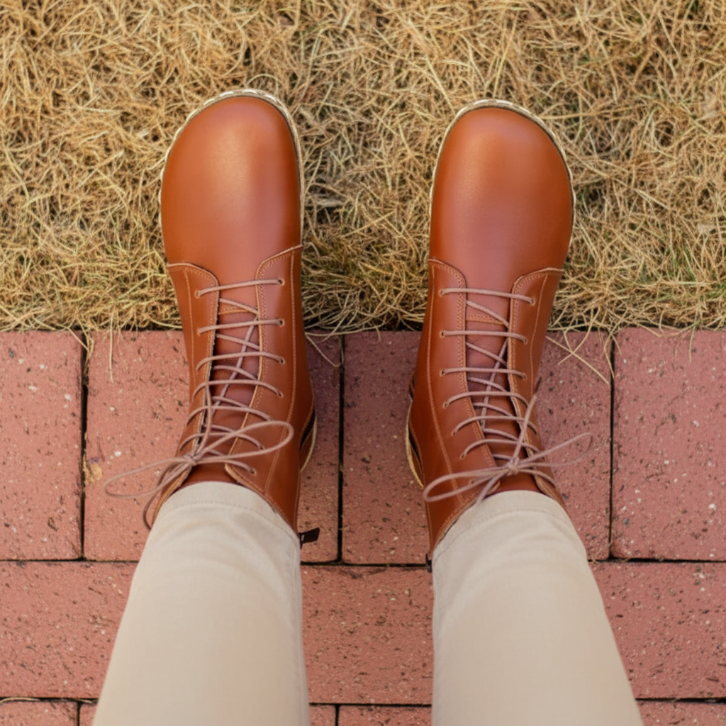 Barefoot Classic Brown Ankle Boots Women