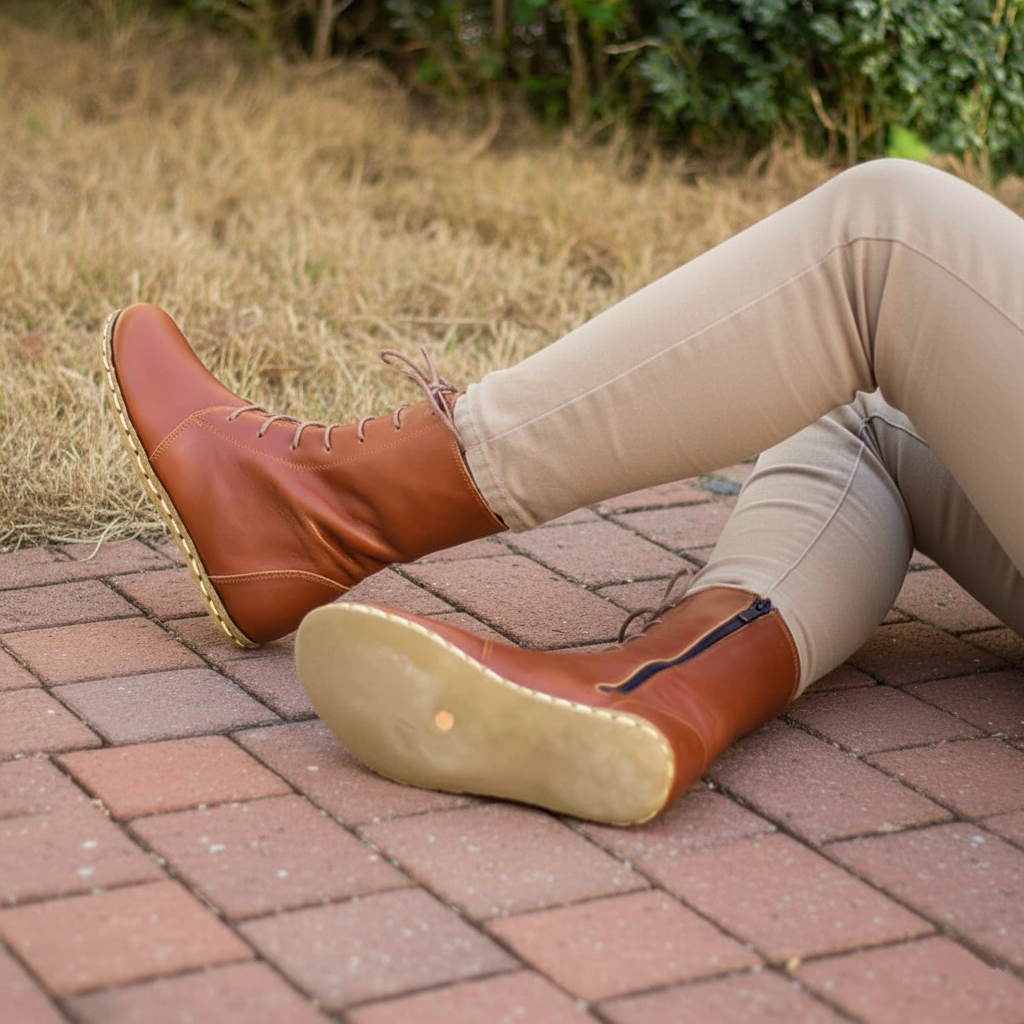 Barefoot Classic Brown Ankle Boots Women