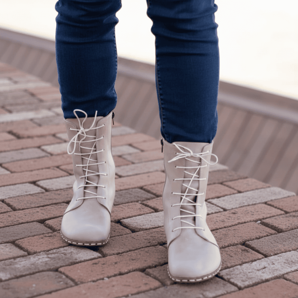 Barefoot Beige Ankle Boots Men