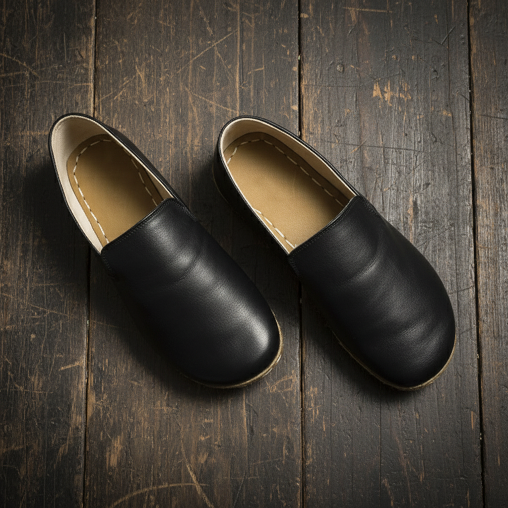 Black Barefoot Loafers Men