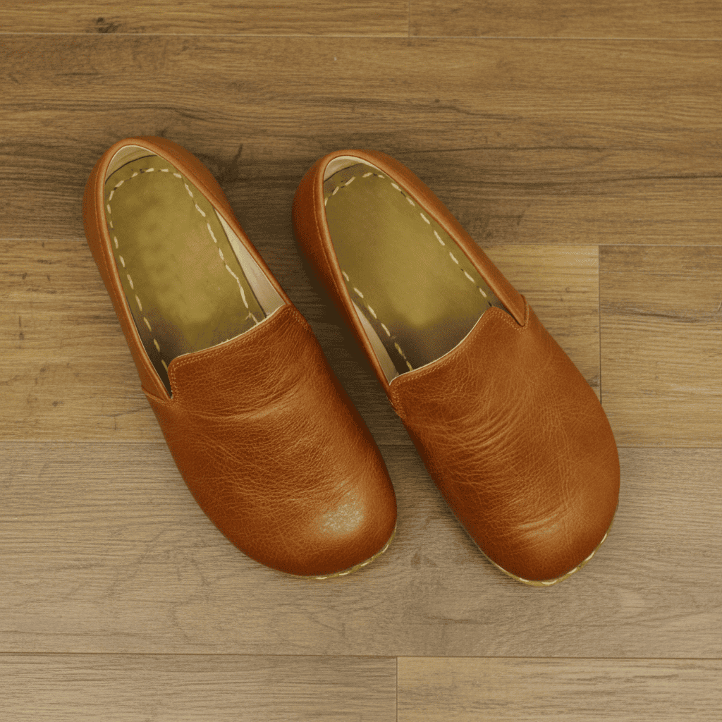 Brown Barefoot Loafers Men