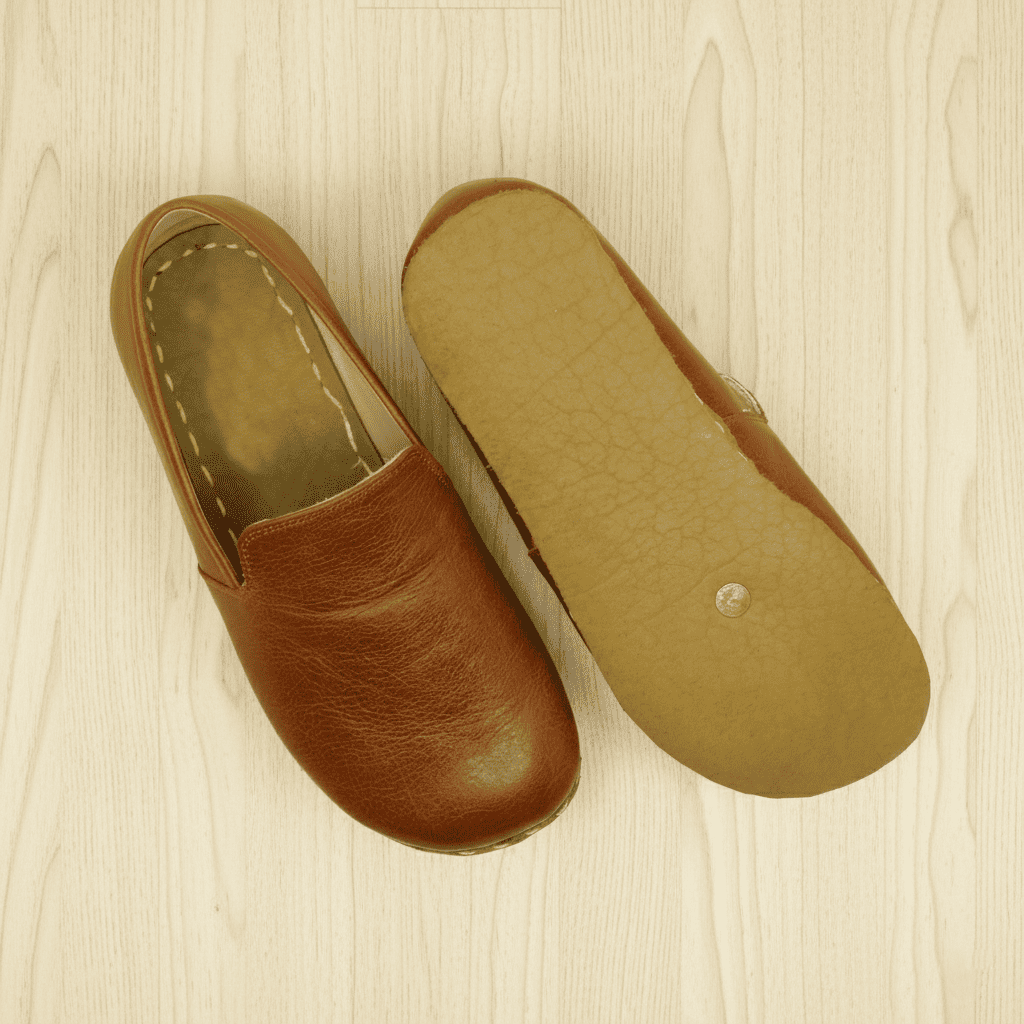 Brown Barefoot Loafers Men