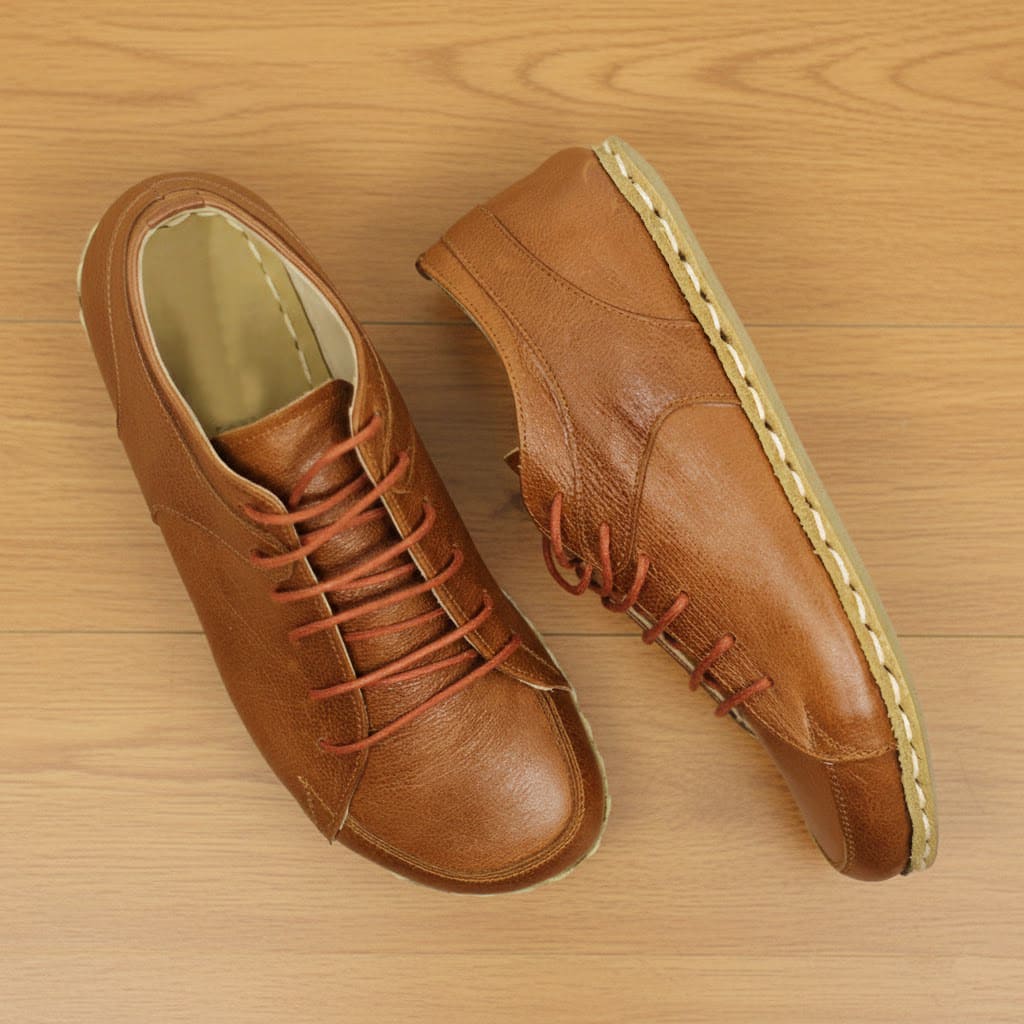 Brown Barefoot Sneakers Men
