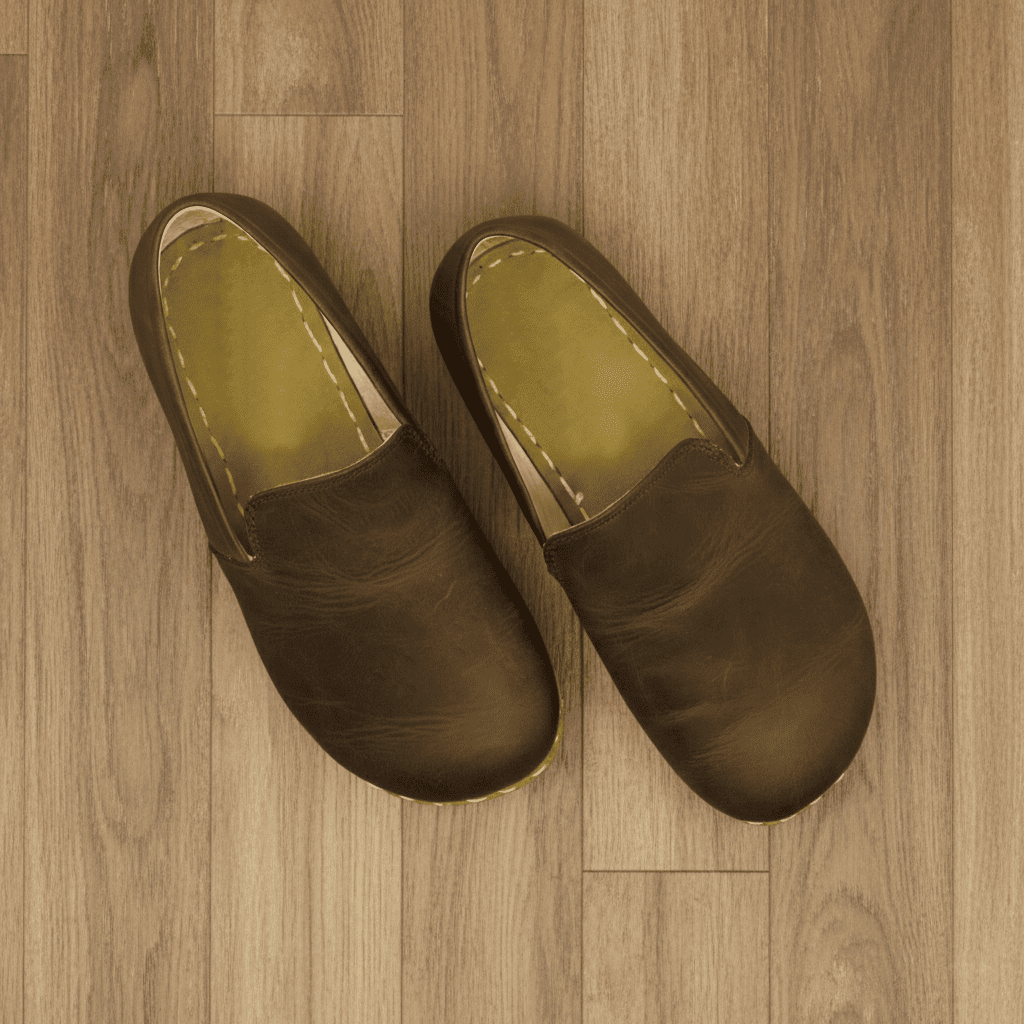 Coffee Brown Barefoot Loafers Men