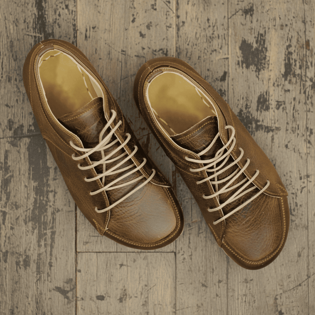 Coffee Brown Barefoot Sneakers Men