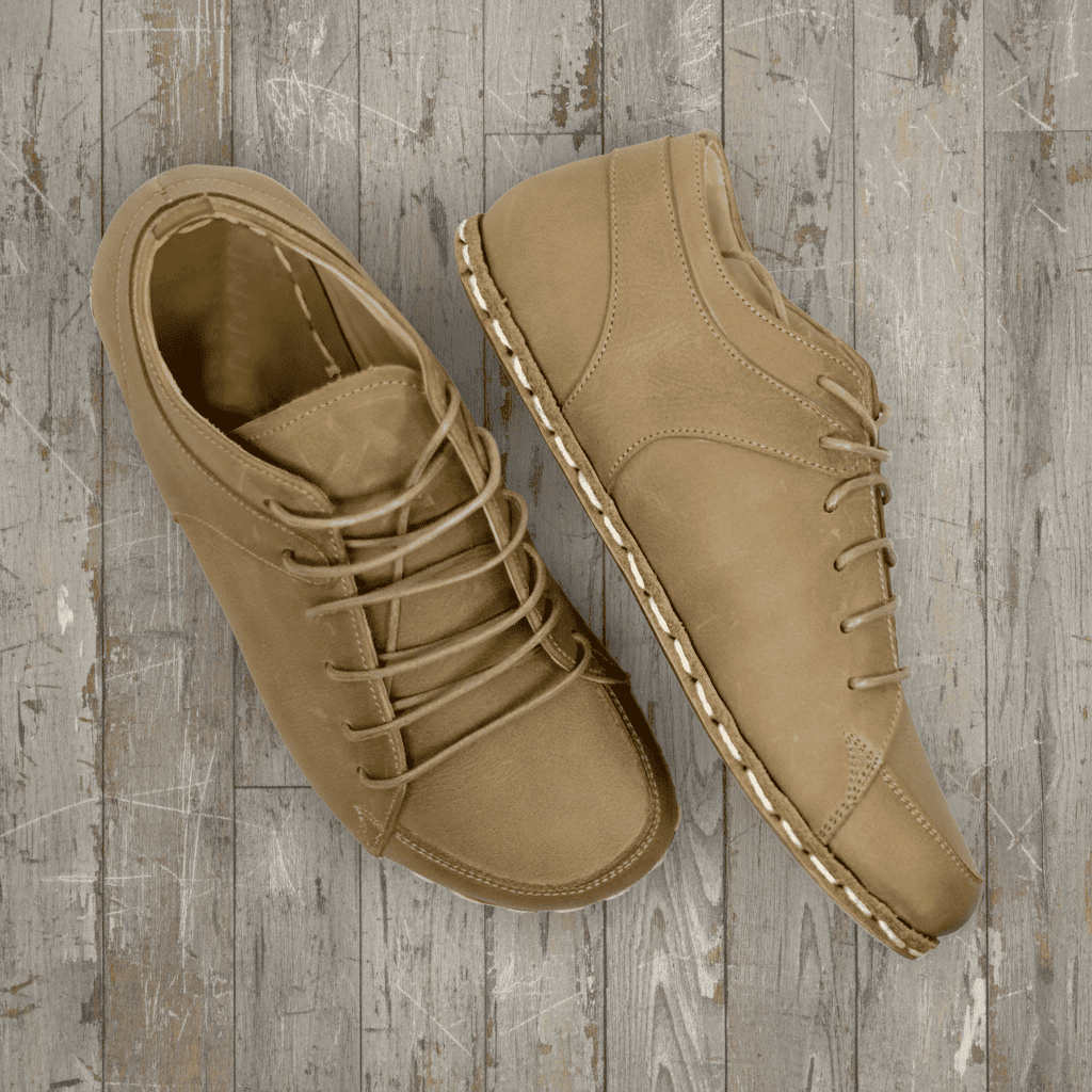 Light Brown Barefoot Sneakers Men
