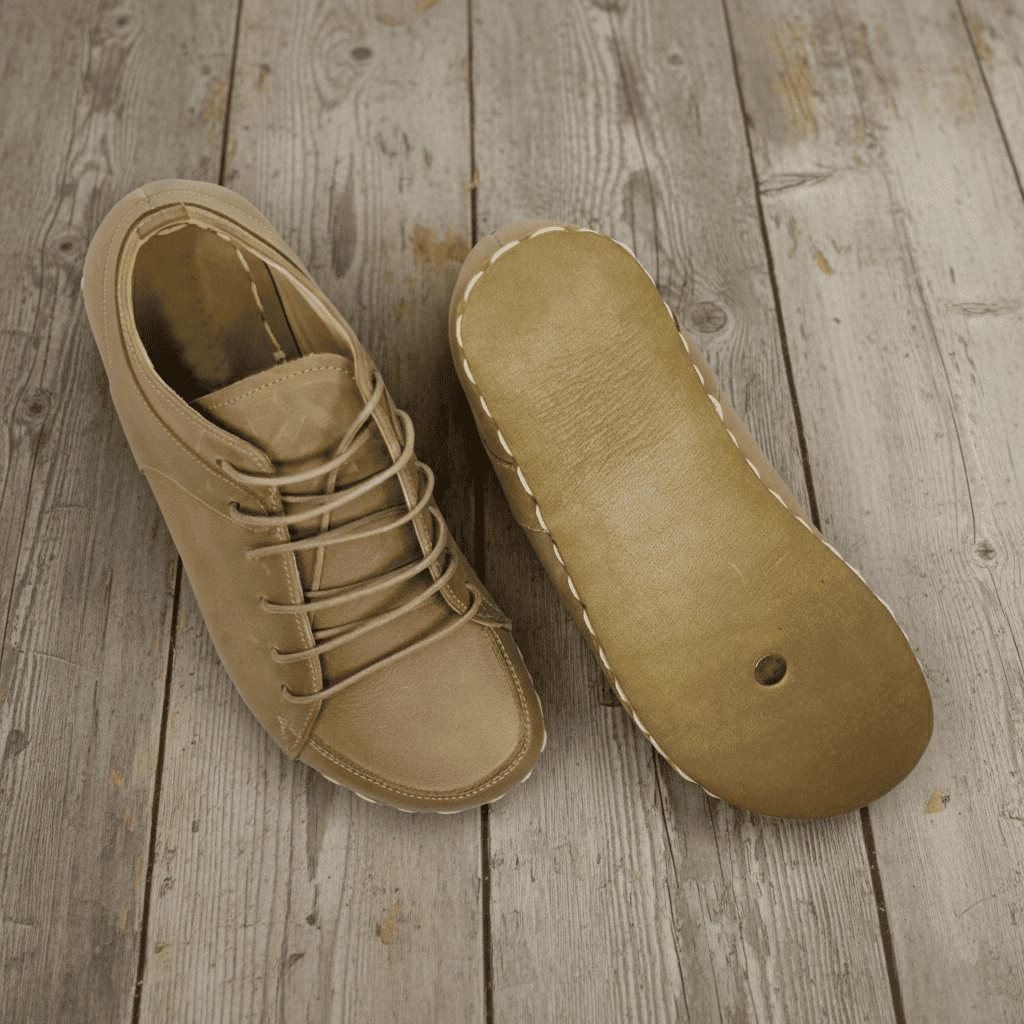 Light Brown Barefoot Sneakers Men