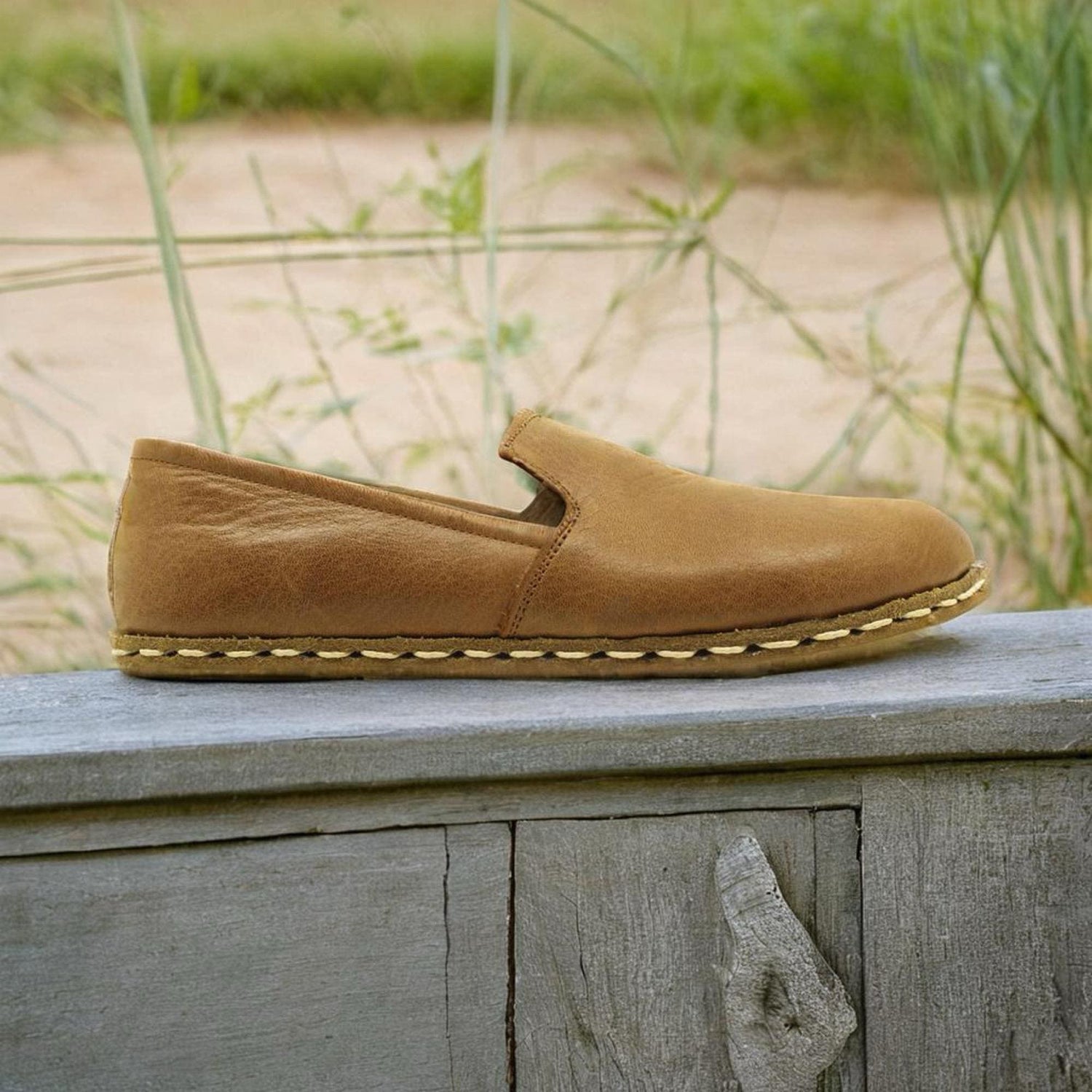 Matte Brown Barefoot Loafers Men