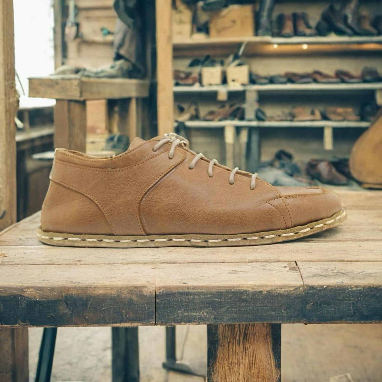 Matte Brown Barefoot Sneakers Men