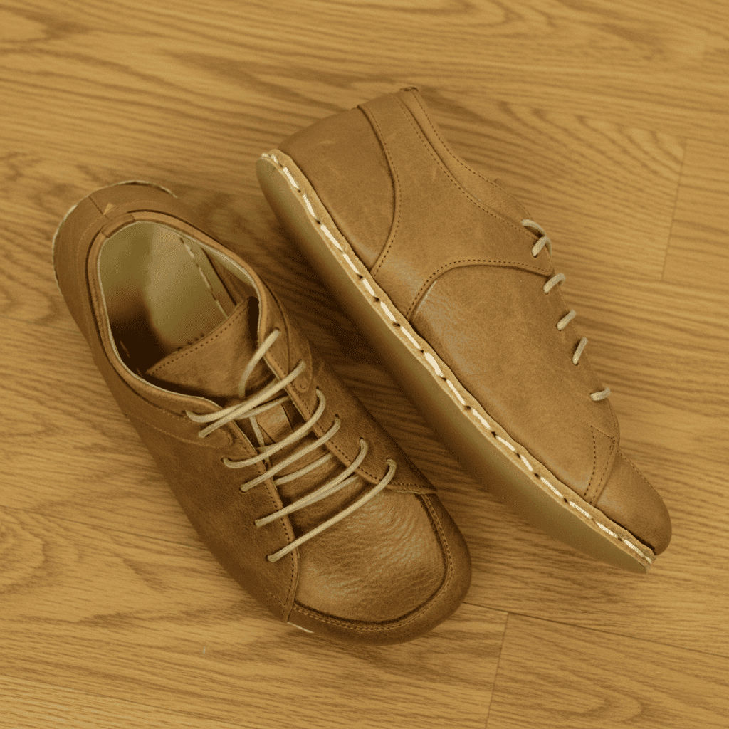 Matte Brown Barefoot Sneakers Men