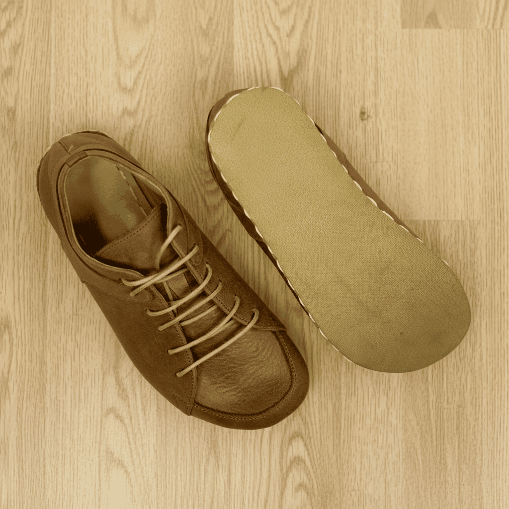 Matte Brown Barefoot Sneakers Men