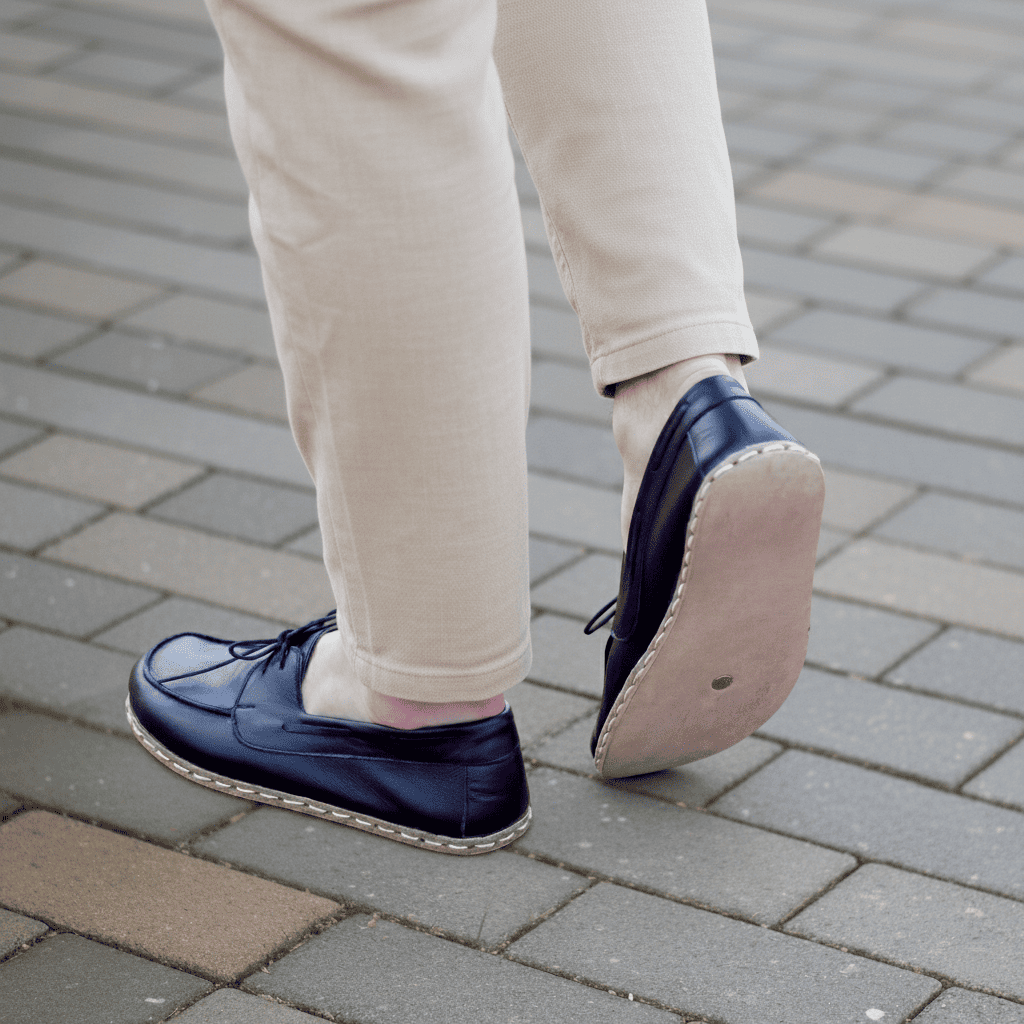 Black Barefoot Boat Shoes Men