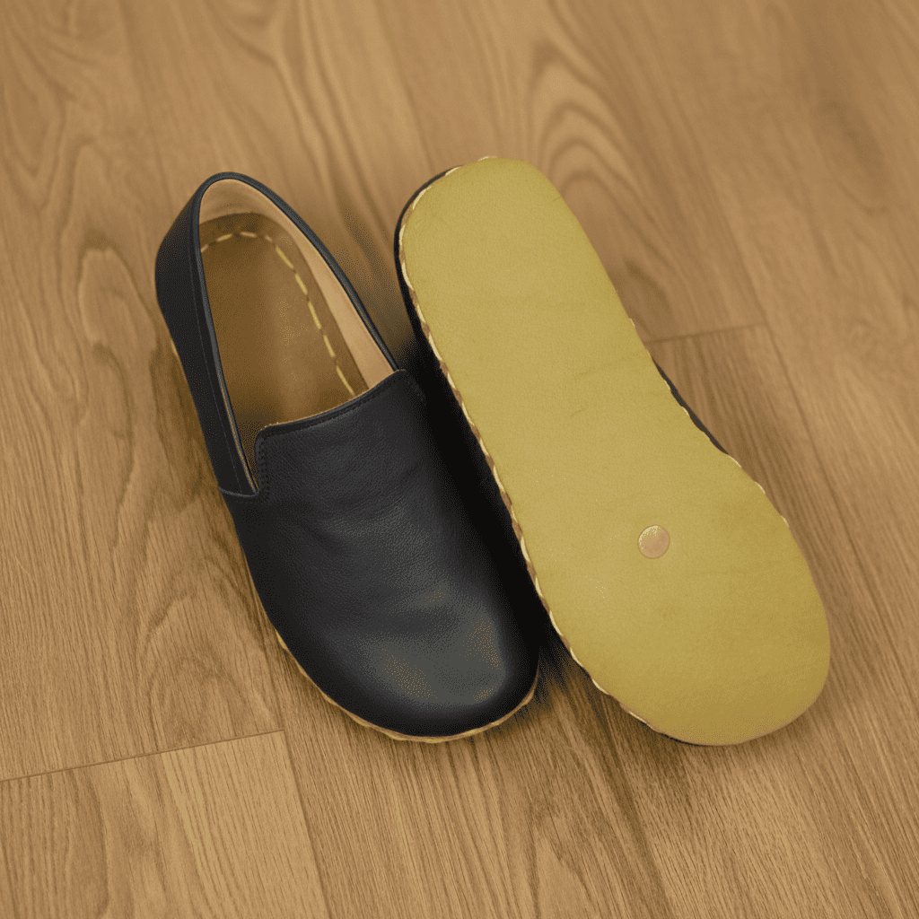 Navy Blue Barefoot Loafers Men