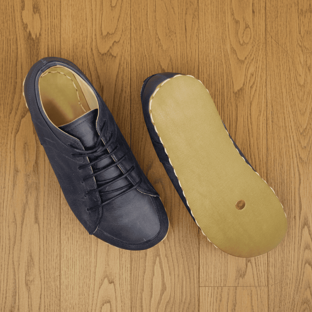 Navy Blue Barefoot Sneakers Men