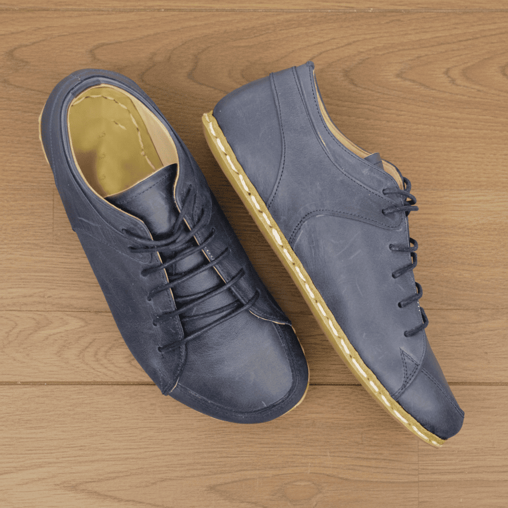Navy Blue Barefoot Sneakers Men
