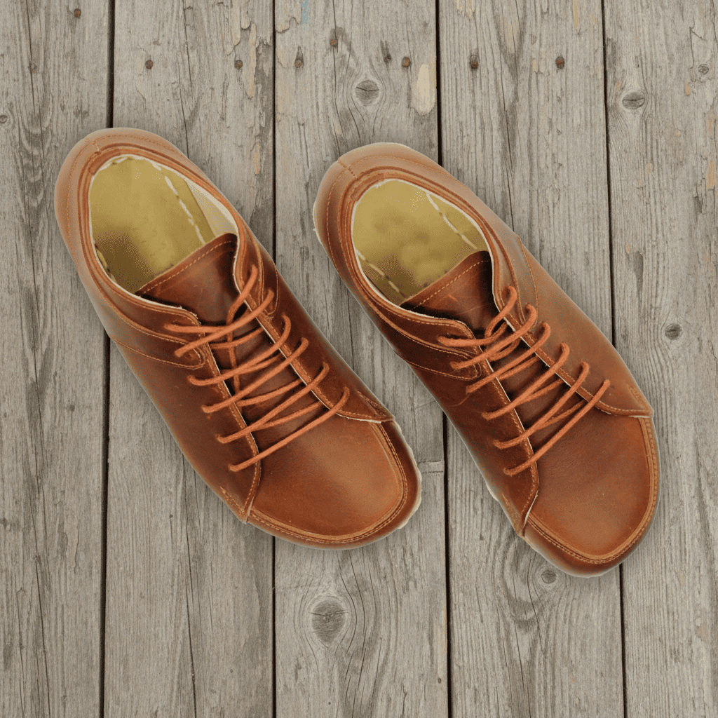 Tan Brown Barefoot Sneakers Men