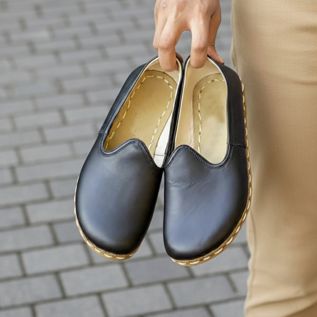 Women Barefoot Black Slip On Shoes