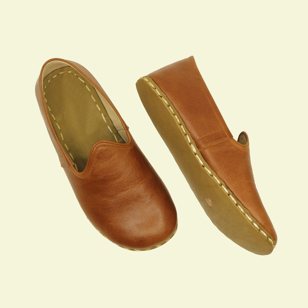 Women Barefoot Brown Slip On Shoes