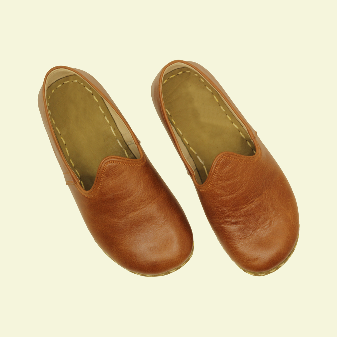 Women Barefoot Brown Slip On Shoes