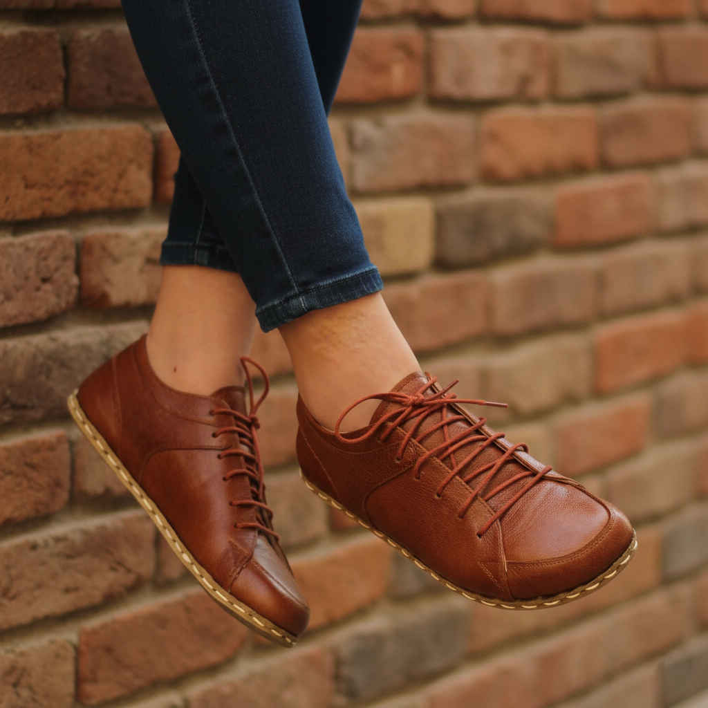 Women Barefoot Brown Sneakers