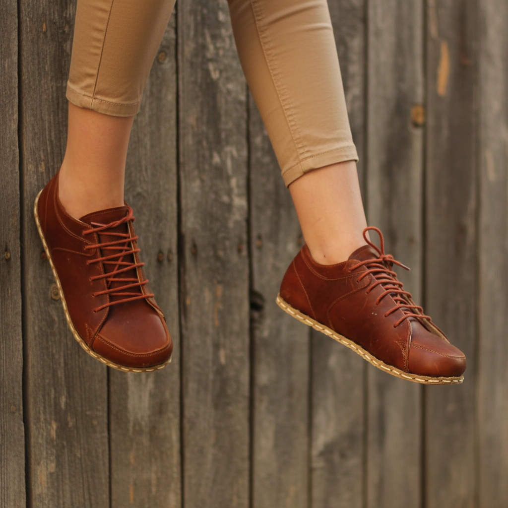Women Barefoot Classic Brown Sneakers