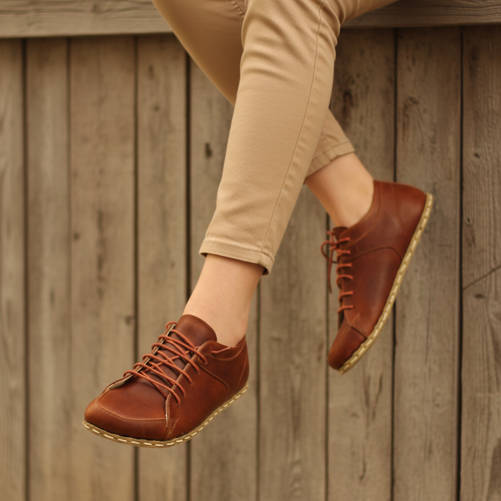 Women Barefoot Classic Brown Sneakers