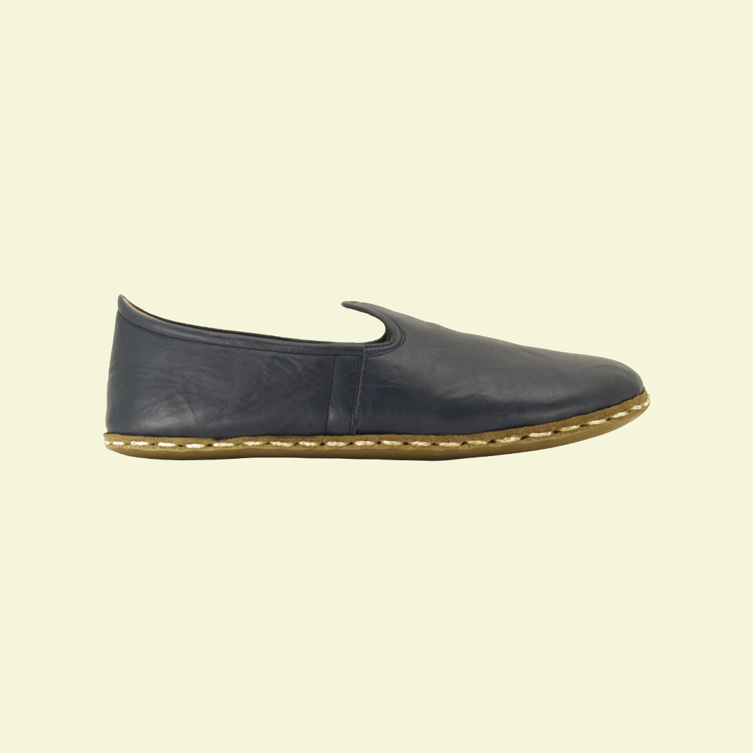Women Barefoot Dark Blue Slip On Shoes
