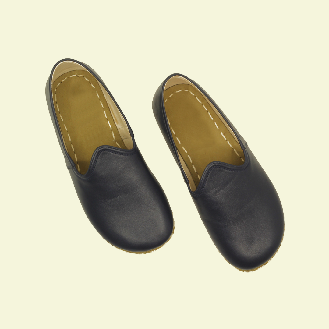 Women Barefoot Dark Blue Slip On Shoes