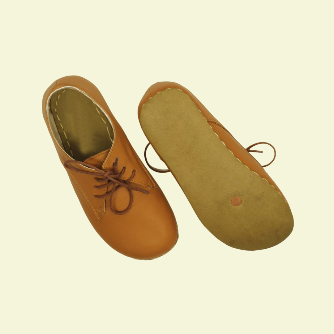 Women Barefoot Cocoa Brown Oxford Shoes