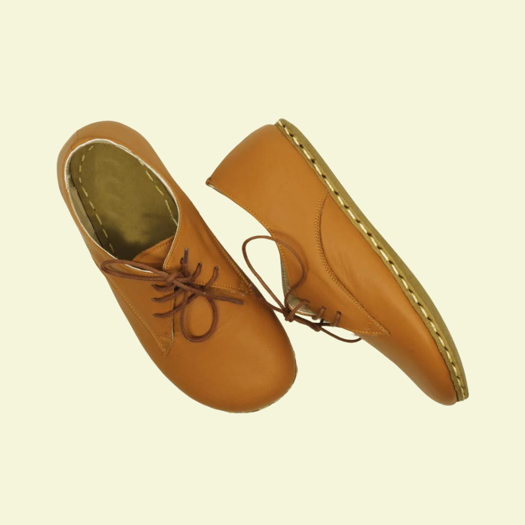 Women Barefoot Cocoa Brown Oxford Shoes