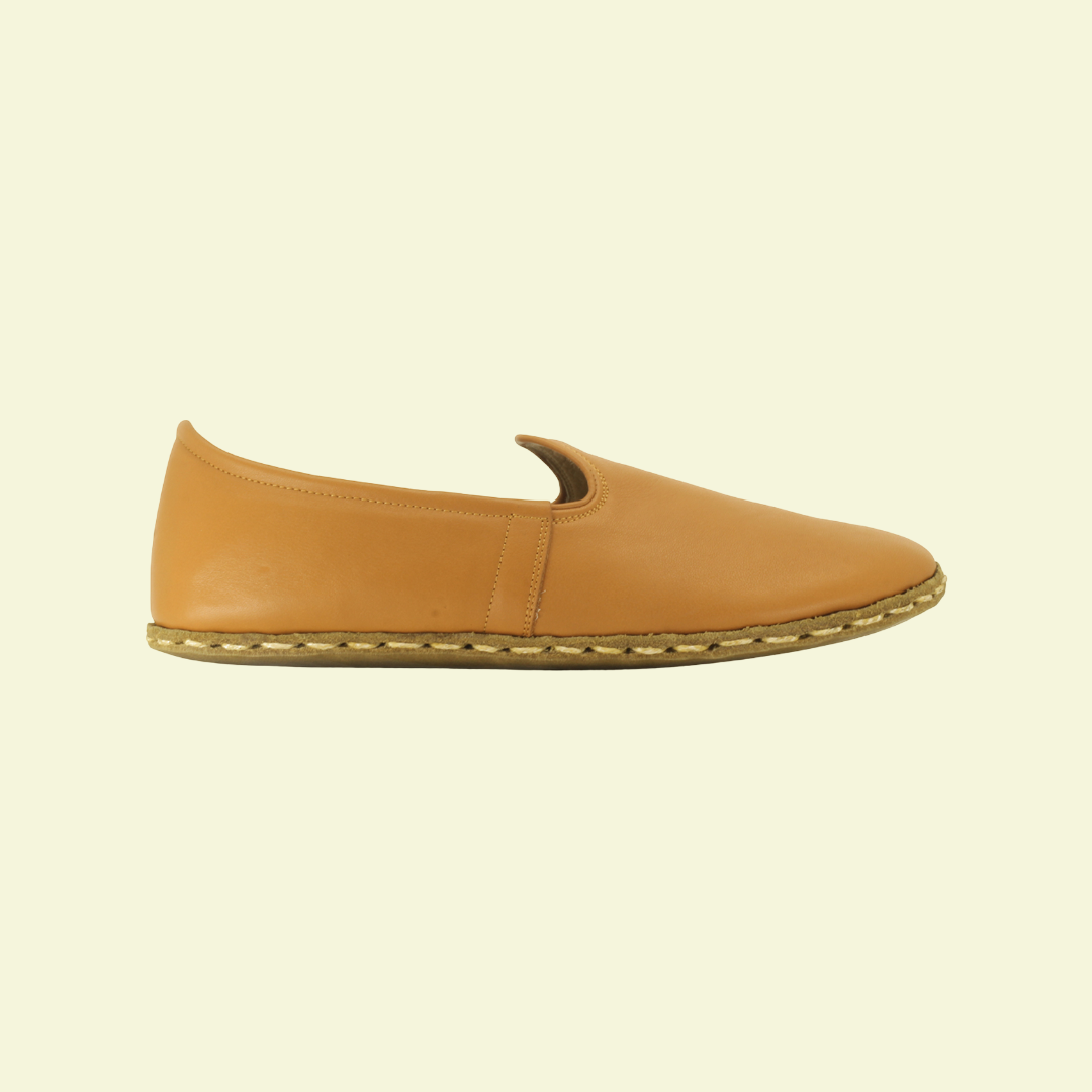 Women Barefoot Orange Slip On Shoes