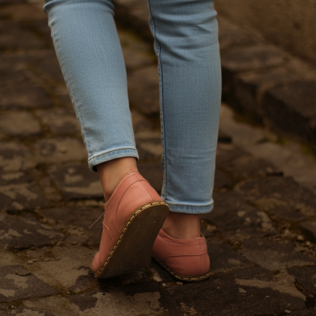 Women Barefoot Pink Sneakers