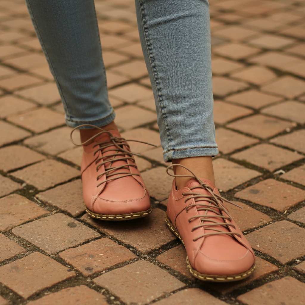 Women Barefoot Pink Sneakers