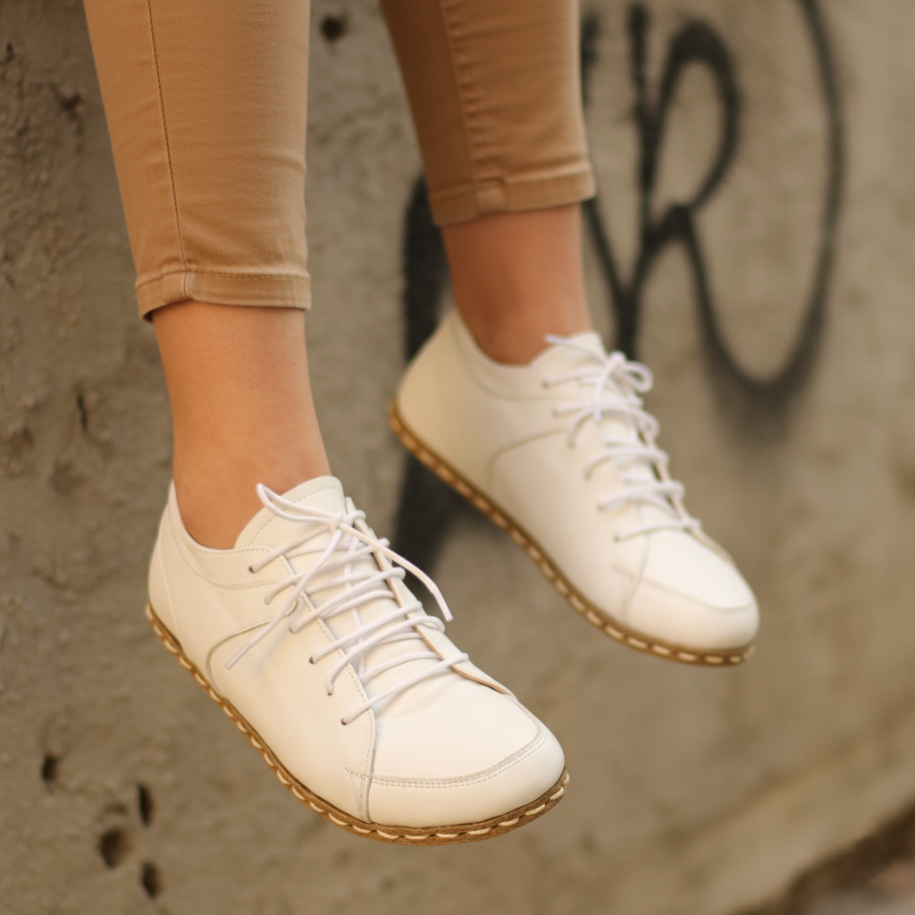 Women Barefoot White Sneakers