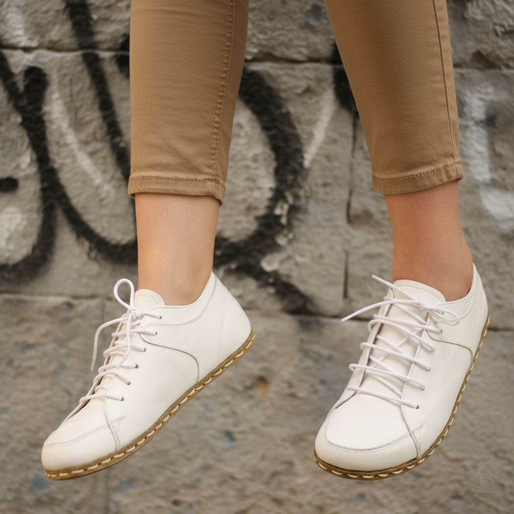 Women Barefoot White Sneakers