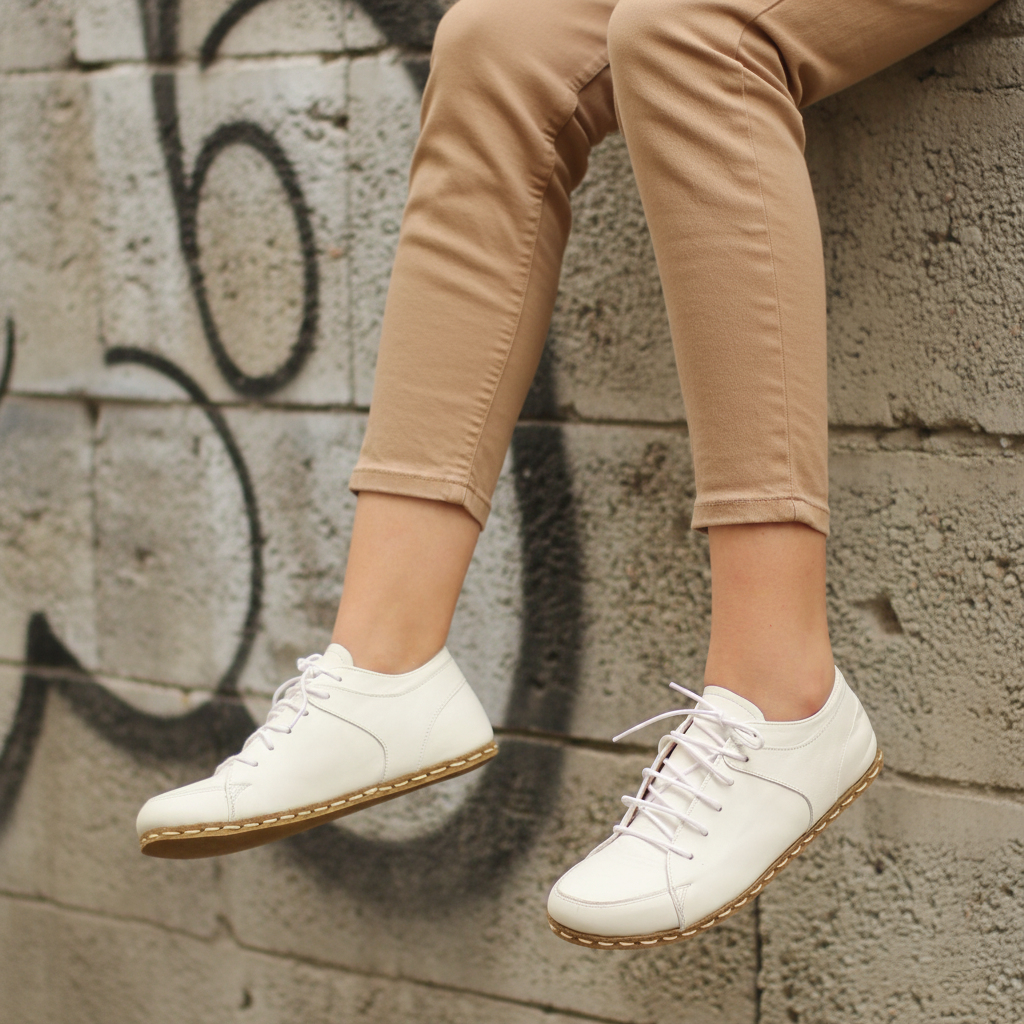 Women Barefoot White Sneakers