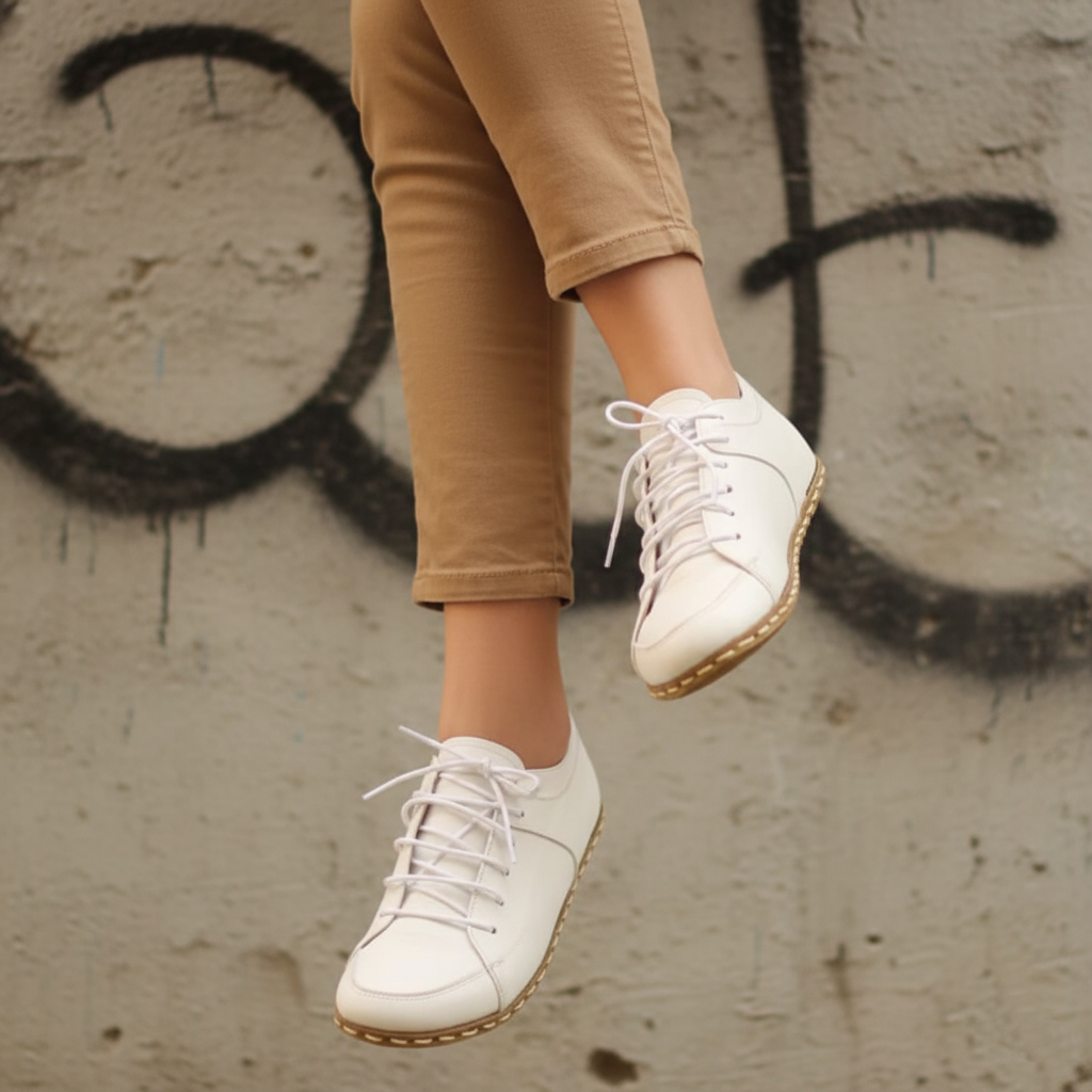 Women Barefoot White Sneakers