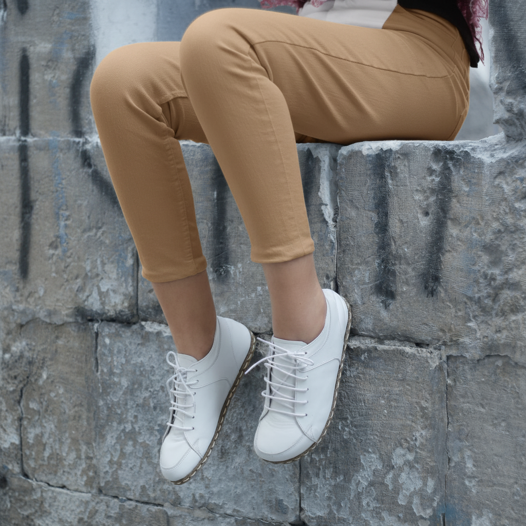 Women Barefoot White Sneakers