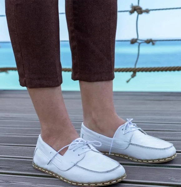 Handmade-White-Barefoot-Boat-Shoes-for-Women