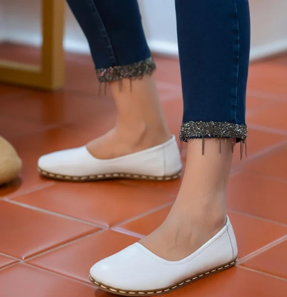 Handmade-Barefoot-White-Ballet-Flat-Shoes-for-Women
