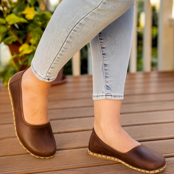 Handmade-Coffee-Brown-Barefoot-Ballet-Shoes-for-Women