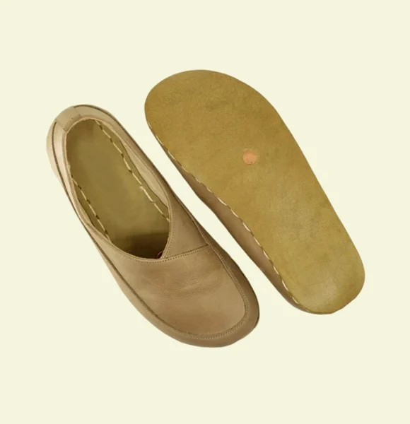 Women-Handmade-Beige-Barefoot-Flat-Shoes