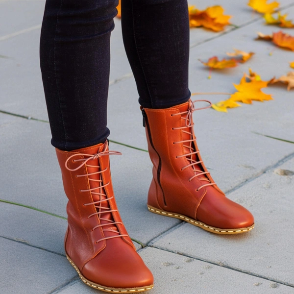 Women-Handmade-Brown-Barefoot-Boots