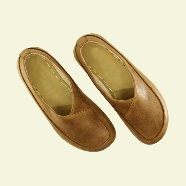 Women-Handmade-Brown-Barefoot-Flat-Shoes