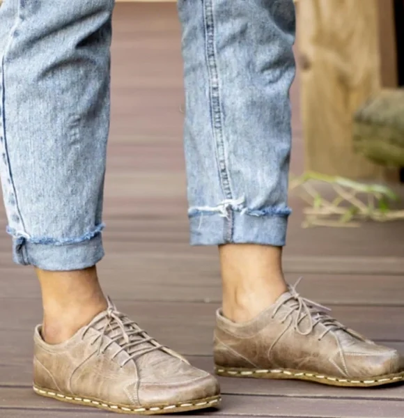 Women-Handmade-Light-Brown-Barefoot-Sneakers