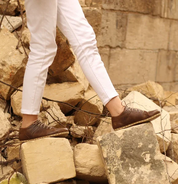 Handmade Coffee Brown Barefoot Sneakers